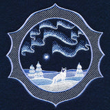 Northern Lights Scene (Trapunto)