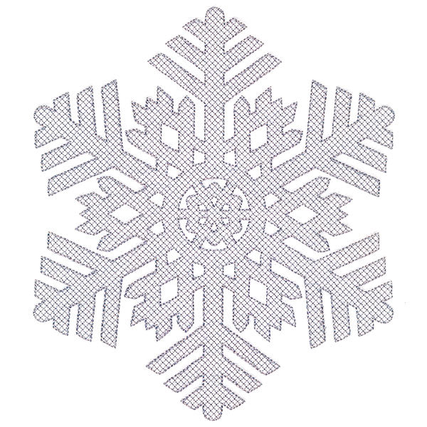 Falling Winter Snowflake (Embossed)