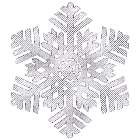 Falling Winter Snowflake (Embossed)