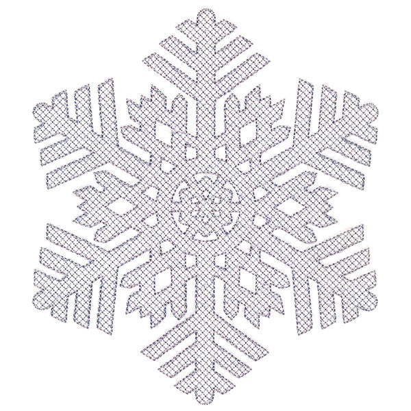 Falling Winter Snowflake (Embossed)