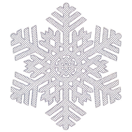 Falling Winter Snowflake (Embossed)