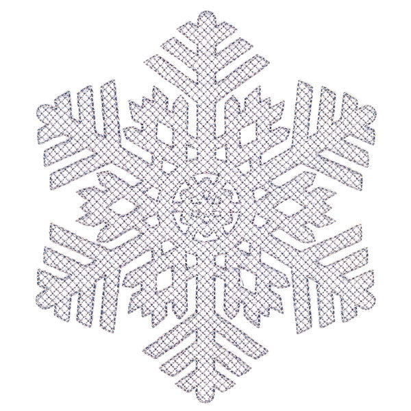 Falling Winter Snowflake (Embossed)