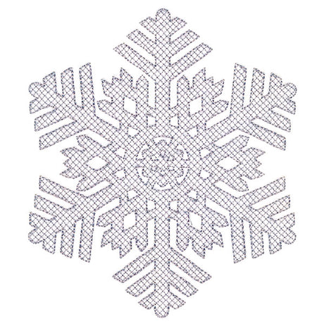 Falling Winter Snowflake (Embossed)