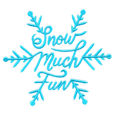 Snow Much Fun Scripted Snowflake