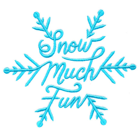 Snow Much Fun Scripted Snowflake