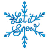 Let It Snow Scripted Snowflake