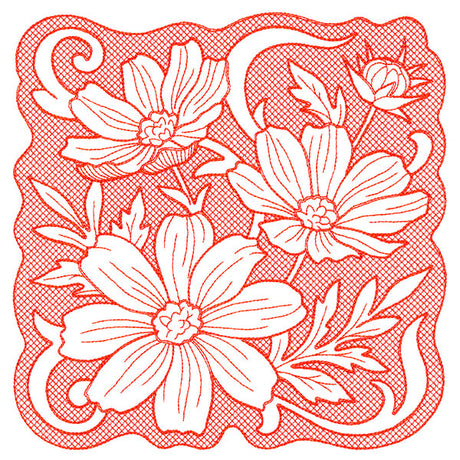 Beauty in a Stitch - Cosmos (Trapunto)