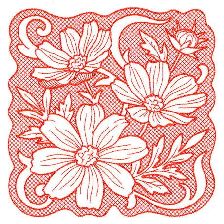 Beauty in a Stitch - Cosmos (Trapunto)