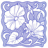 Beauty in a Stitch - Morning Glory (Trapunto)