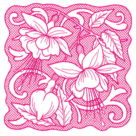 Beauty in a Stitch - Fuschia (Trapunto)