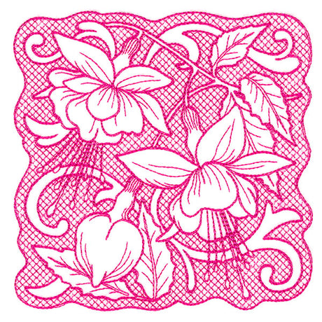 Beauty in a Stitch - Fuschia (Trapunto)