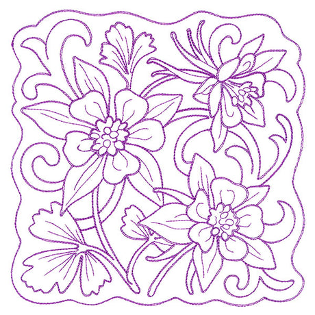 Beauty in a Stitch - Columbine