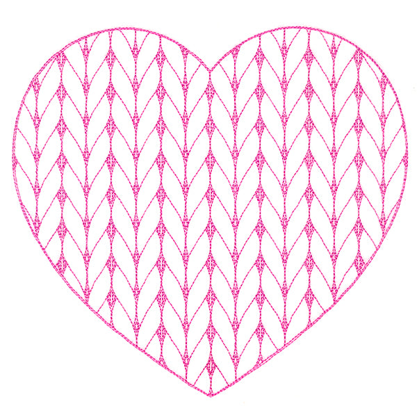 Classic Knitting Pattern Heart
