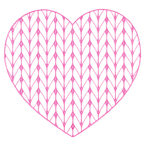 Classic Knitting Pattern Heart