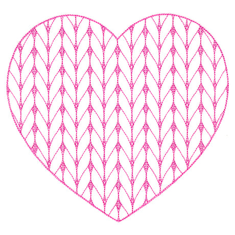 Classic Knitting Pattern Heart