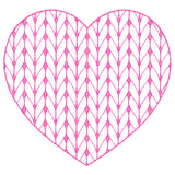 Classic Knitting Pattern Heart