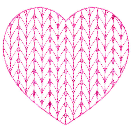 Classic Knitting Pattern Heart