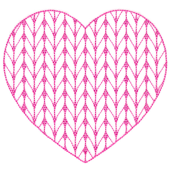 Classic Knitting Pattern Heart