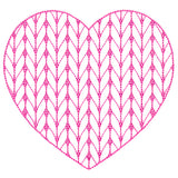 Classic Knitting Pattern Heart