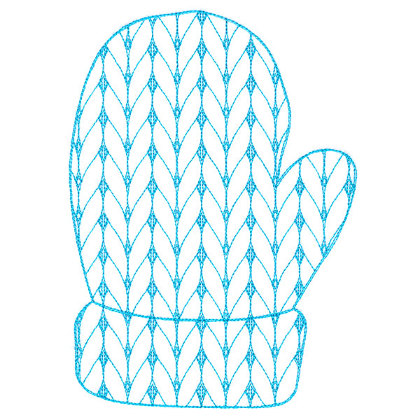 Classic Knitting Pattern Mitten
