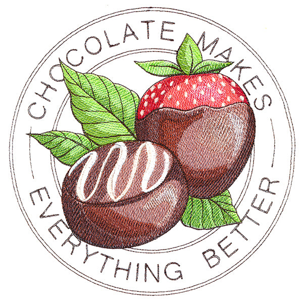 Chocolate Makes Everything Better Stamp