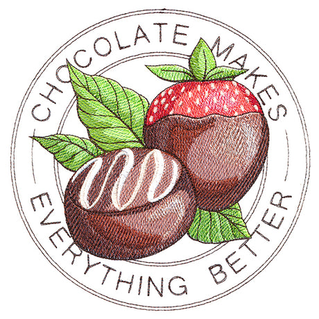Chocolate Makes Everything Better Stamp