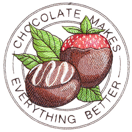 Chocolate Makes Everything Better Stamp