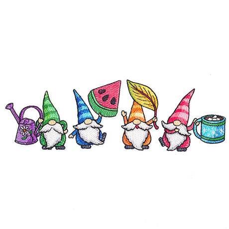 Four Seasons Gnomes Border