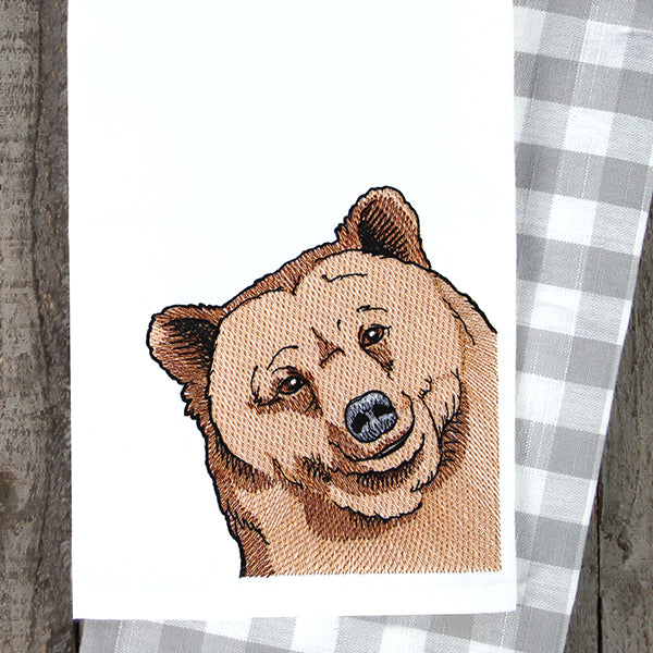 Happy Peeking Bear