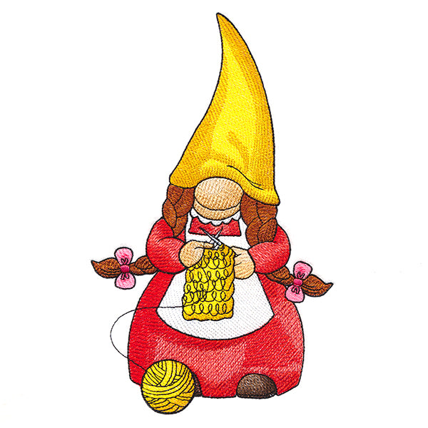 Busy Knitting Gnome