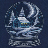 Frosted Log Cabin in Snowglobe