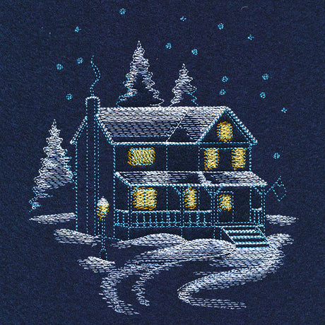 Frosted Farmhouse Scene
