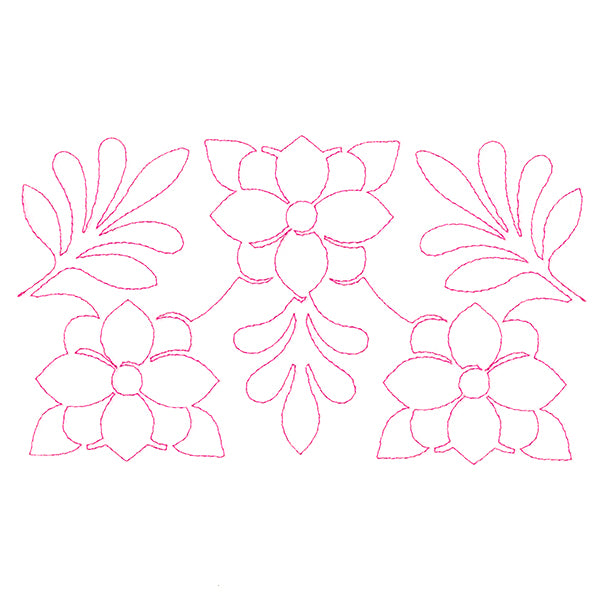 Textured Favorites - Flowers (Edge-to-Edge Quilting)