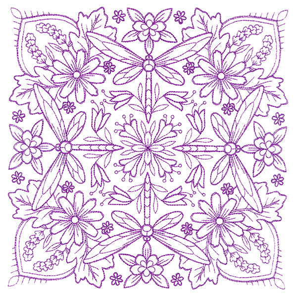 Springtime Charms Kaleidoscope Square 5