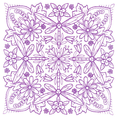 Springtime Charms Kaleidoscope Square 5