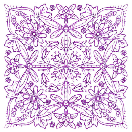 Springtime Charms Kaleidoscope Square 5