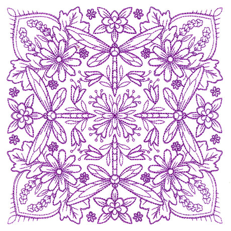 Springtime Charms Kaleidoscope Square 5