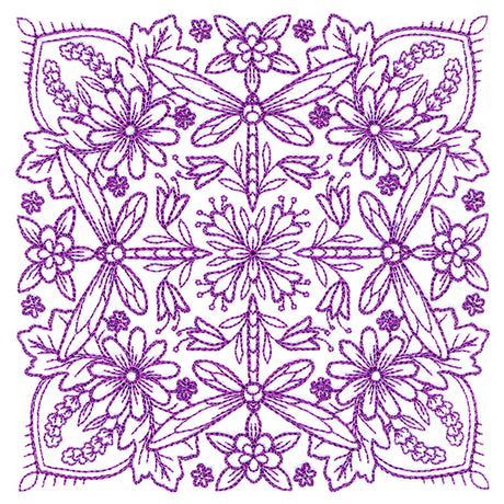 Springtime Charms Kaleidoscope Square 5