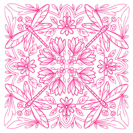 Springtime Charms Kaleidoscope Square 4