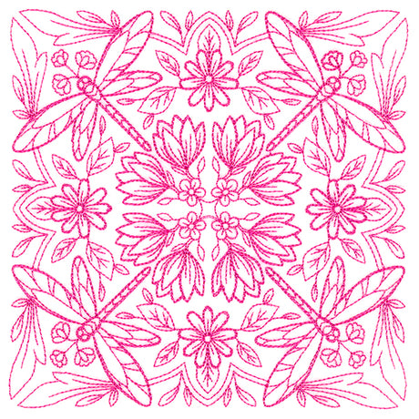 Springtime Charms Kaleidoscope Square 4