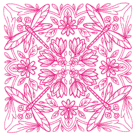 Springtime Charms Kaleidoscope Square 4