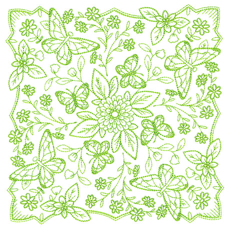 Springtime Charms Kaleidoscope Square 3