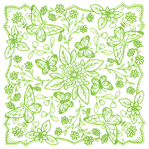 Springtime Charms Kaleidoscope Square 3