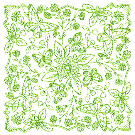 Springtime Charms Kaleidoscope Square 3