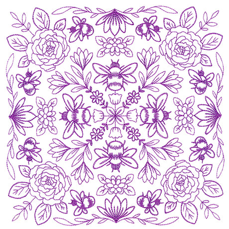 Springtime Charms Kaleidoscope Square 2