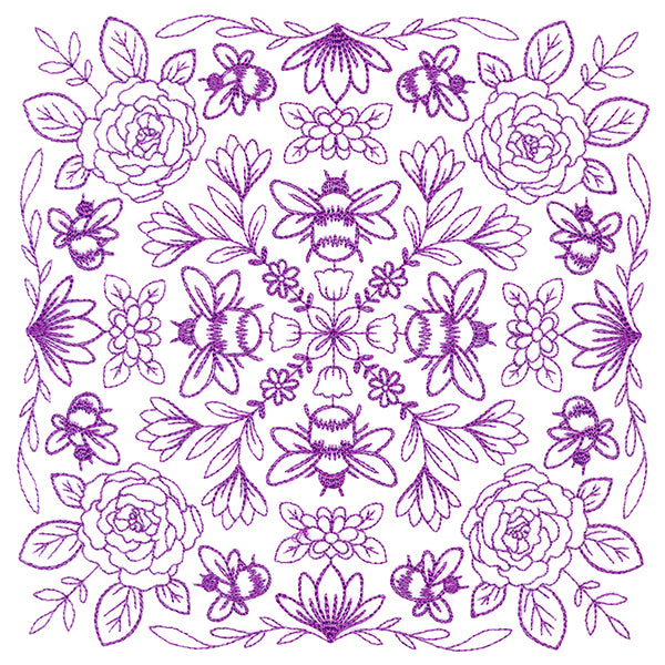 Springtime Charms Kaleidoscope Square 2