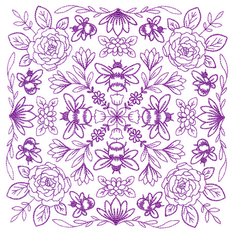 Springtime Charms Kaleidoscope Square 2