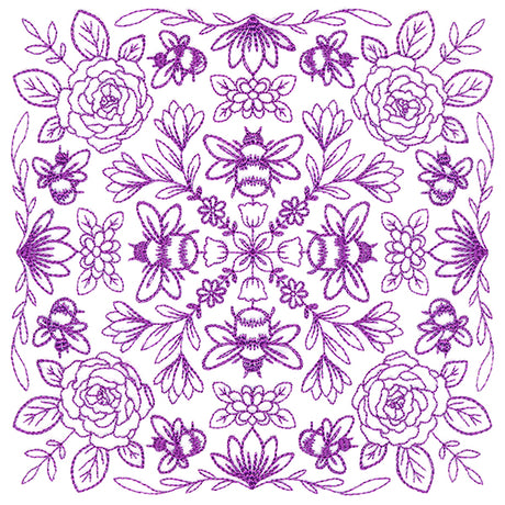 Springtime Charms Kaleidoscope Square 2