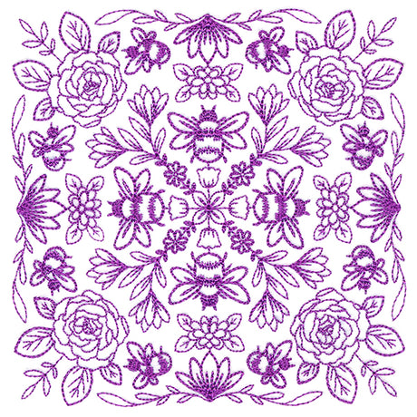 Springtime Charms Kaleidoscope Square 2