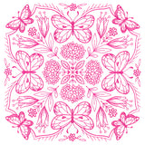 Springtime Charms Kaleidoscope Square 1
